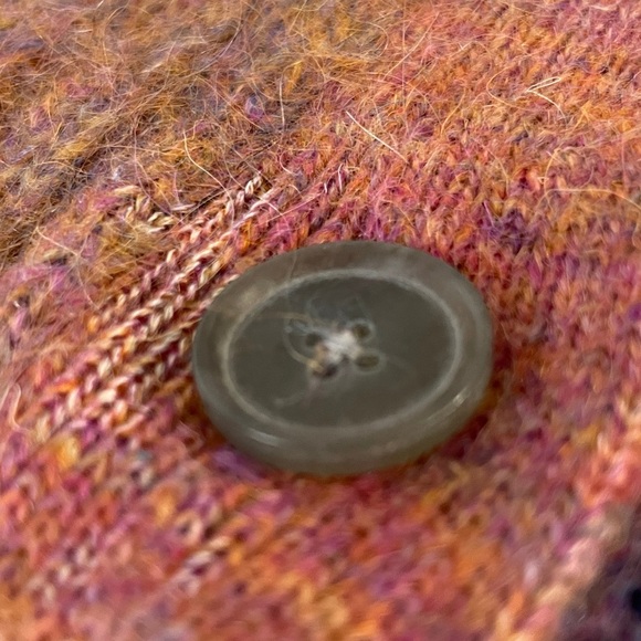 Re/Done 90s Size M Oversized Cardigan Space Dye, Blue/Pink, Retro Sweater - Picture 12 of 17